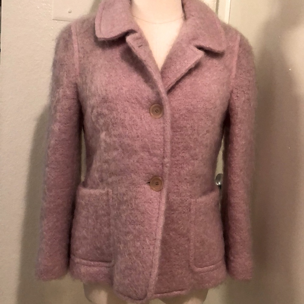 DKNY lavender mohair jacket